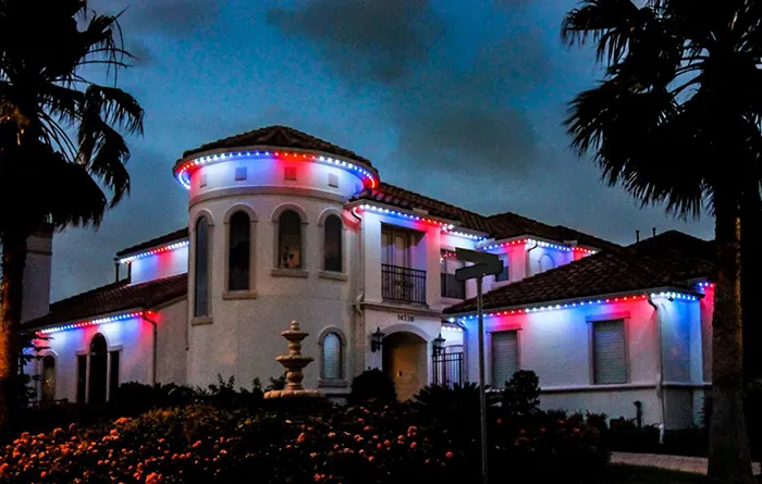 red white blue